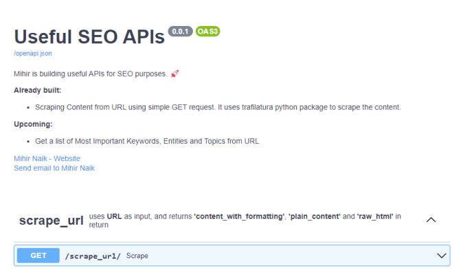 Useful APIs